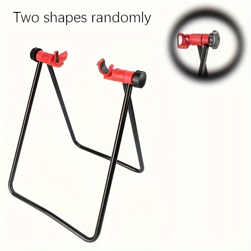 TEMU A U-shaped Vertical Bike Rack , Adjustable In Height, Foldable Mechanical Repair Stand For Bicycle Maintenance And Wheel Repairs, Suitable For Mountain Bike Tires