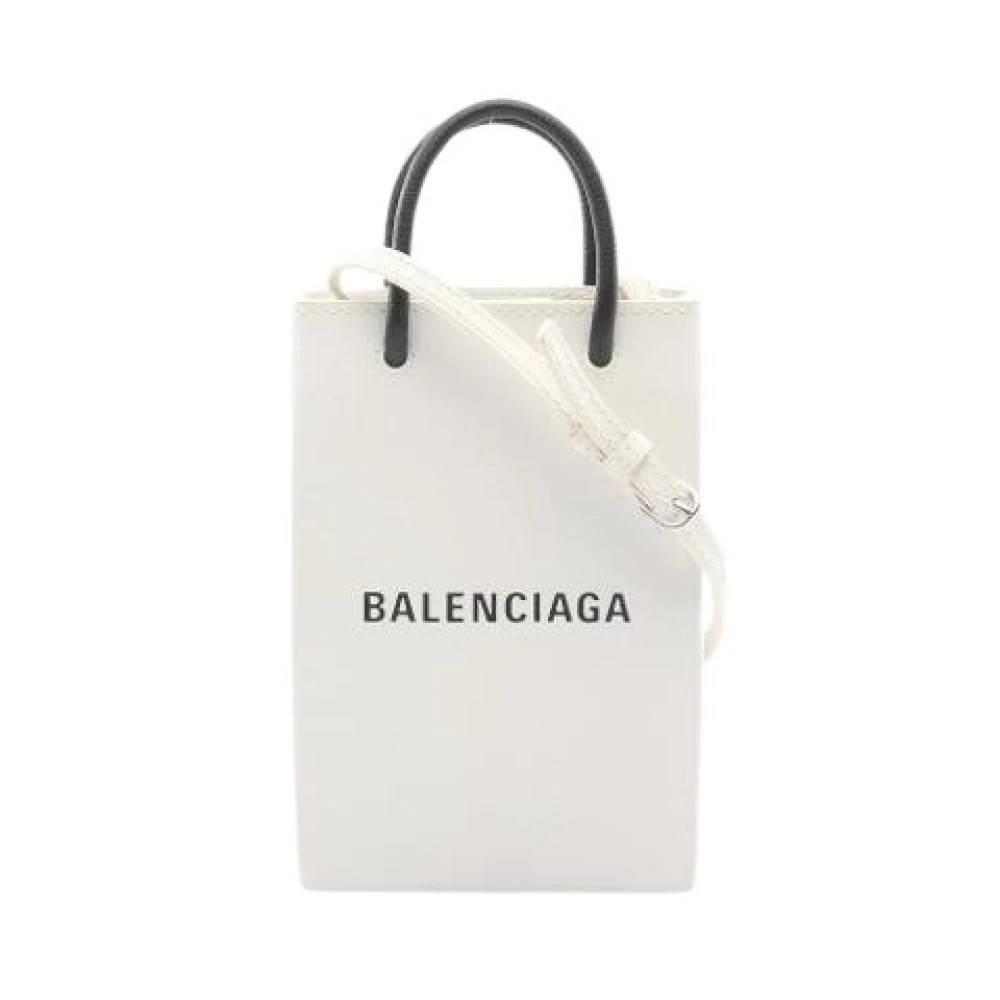Balenciaga Vintage Pre-owned Vintage Mini Taske - Vintage - Dame - Hvid - ONE SIZE - Læder
