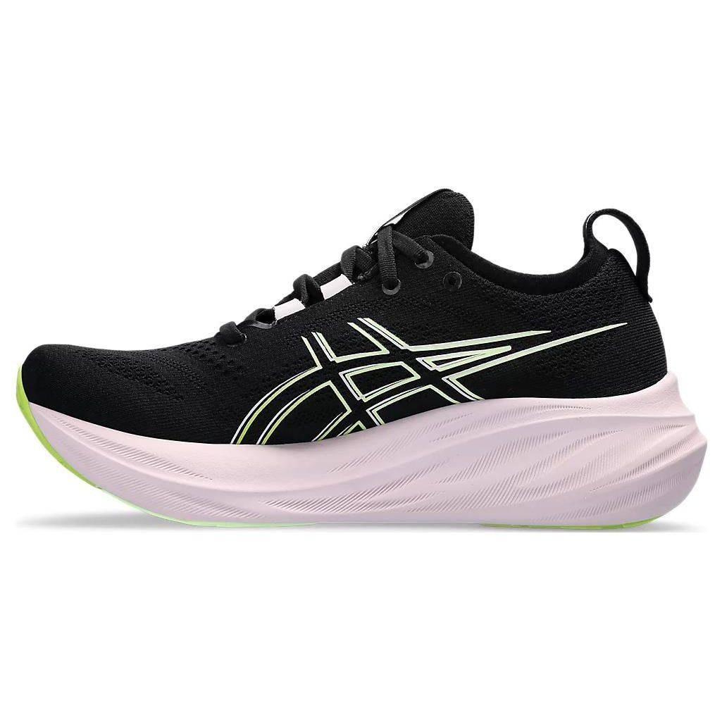 ASICS Gel Nimbus 26 Svart Neongrön Dam Sneakers 1012B601-004 cm white