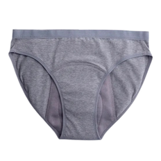 Imse Bikini - Grå Menstrosor - Tjockt Böljande, XS