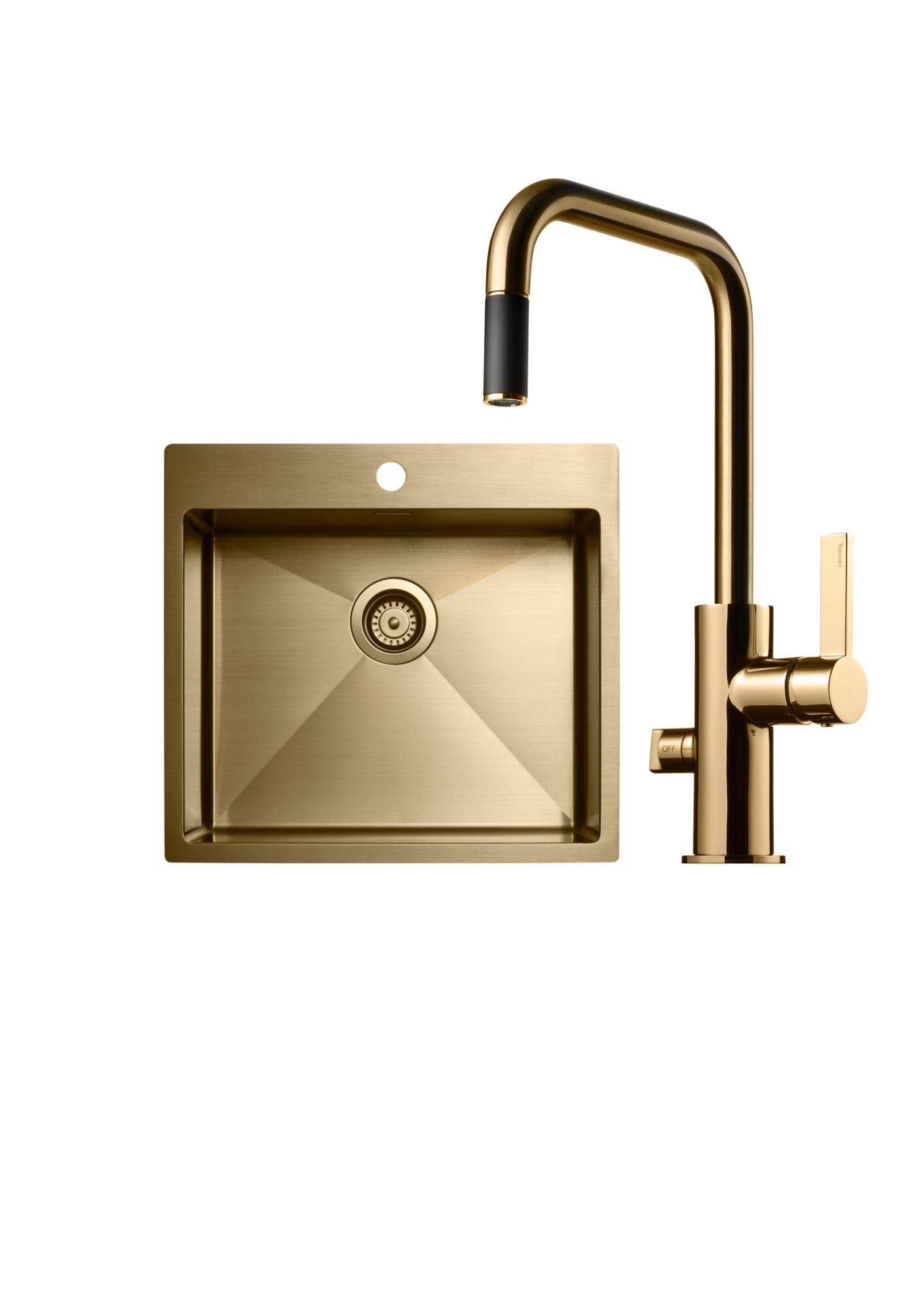 Tapwell ARM887/TA5540 PVD Mässing Köksblandare + Diskho