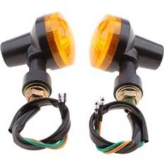12v motorcyklar blinkers körriktningsvisare lampa universal för yamaha honda suzuki ktm etc motorcykel tillbehör - Svart bärnsten