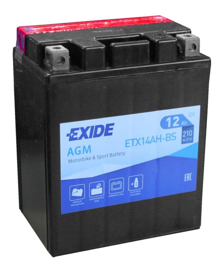 Batteri Exide ETX14AH-BS (Polaris BATTERY ETX14AH-BS ersatt med ETX14AH-BS)