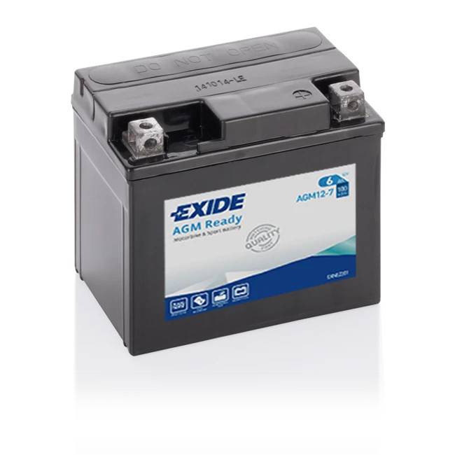 Startbatteri MC - Exide AGM12-7 - 12V (6ah)