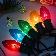 C7 Multicolor Christmas Lights Vintage Christmas Tree Lights Indoor Ou C9-25Lights