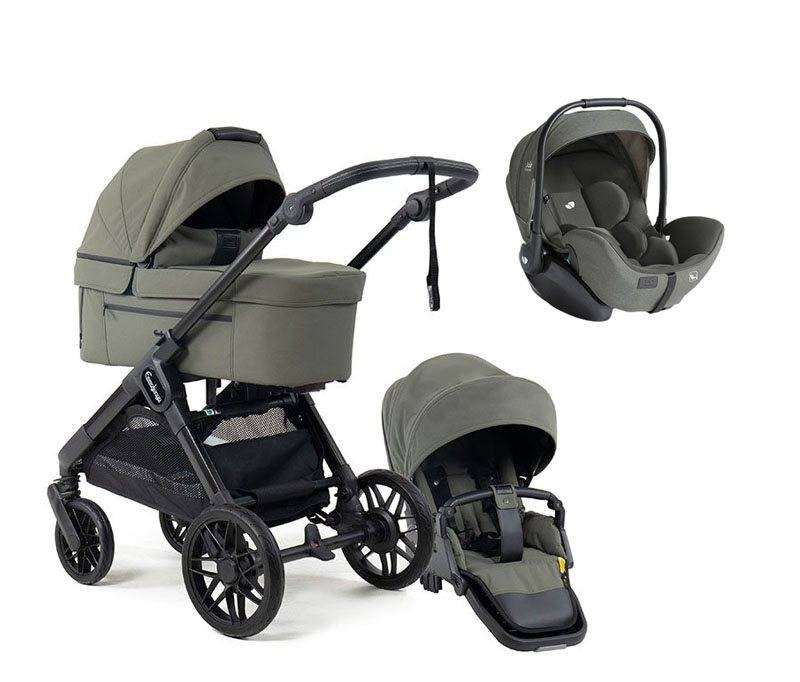 Emmaljunga Sento Max duovagn Flat+ 2027 + Joie i-Level Pro babyskydd
