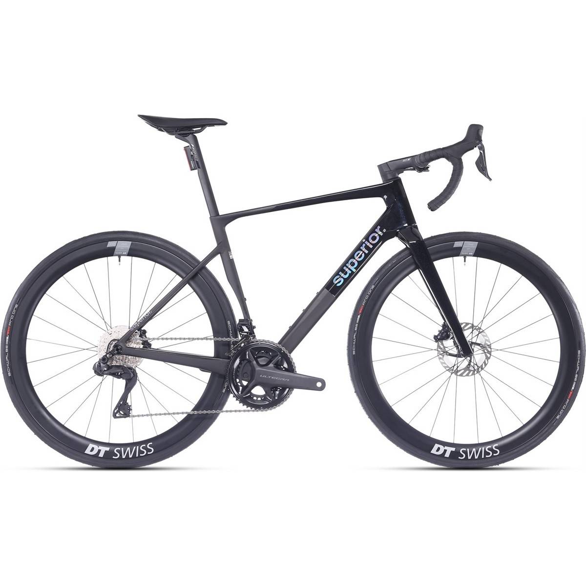 Racercykel allround Superior XR 9.7 GF Gloss Rainbow Black/Carbon S - Svart ( )