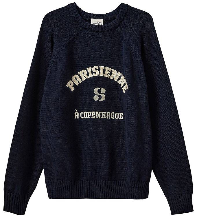 Sofie Schnoor Bluse - Strik - ParisienneSY - Navy Blue - Sofie Schnoor - 12 år (152) - Bluse