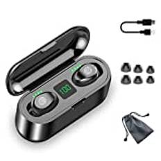 lineEUbea IPX5 Vattentät Touch Mini F9 TWS Trådlös Stereo Bluetooth 5.0 Laddningskort Stealth Sporthörlurar Trådlös Bluetooth Headset Q32 5.0 TWS