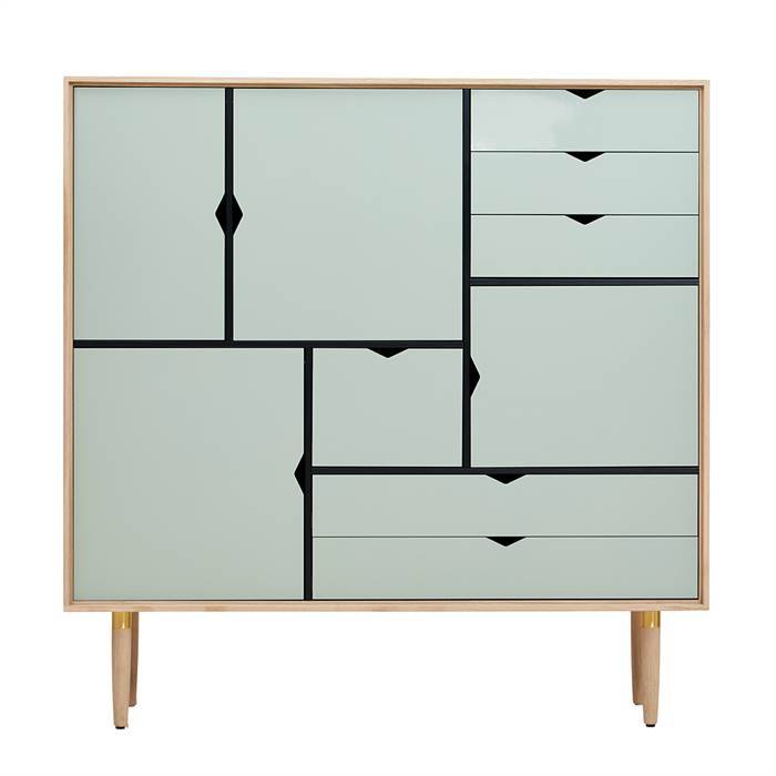 Andersen Furniture S3 opbevaring - Ocean Grey - Olieret eg