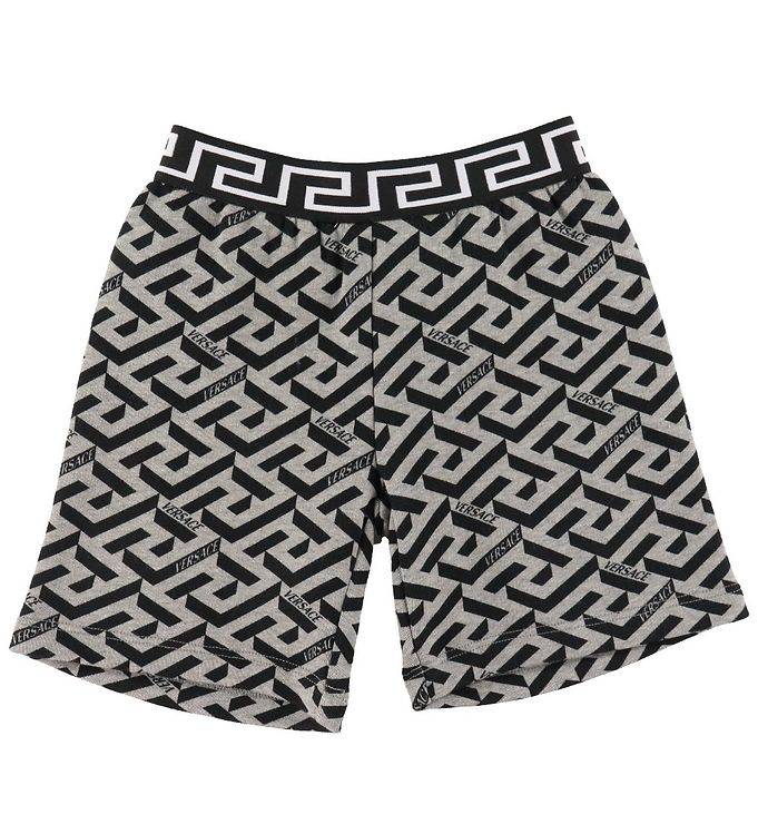 Versace Sweatshorts - Gråmeleret/Sort - Versace - 9-12 mdr - Shorts