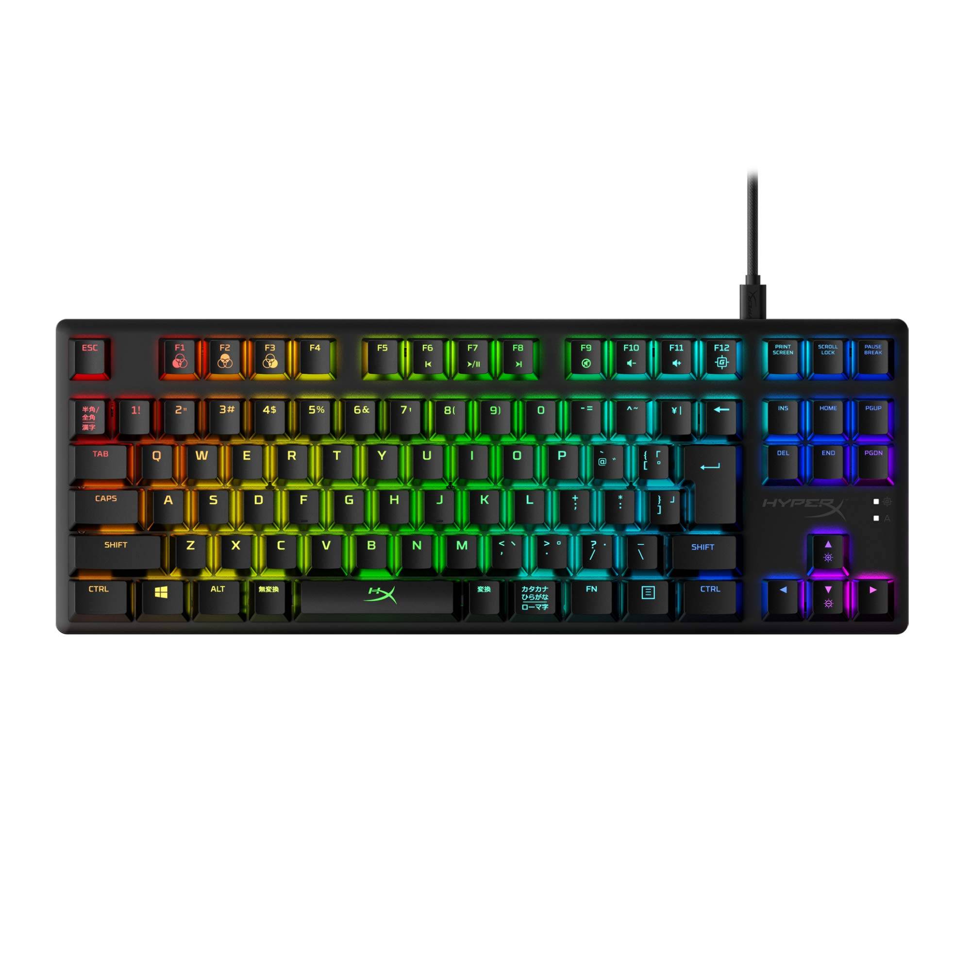 HyperX Alloy Origins Core RGB Mechanical Gaming Keyboard Tenkeyless HyperX Switch For Gamers Manufacturer 2 Year Warranty [Japanese Layout] svart