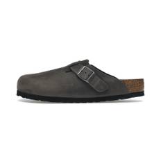 Birkenstock Boston "Soft Footbed Oiled Leather Iron Grey" - 40