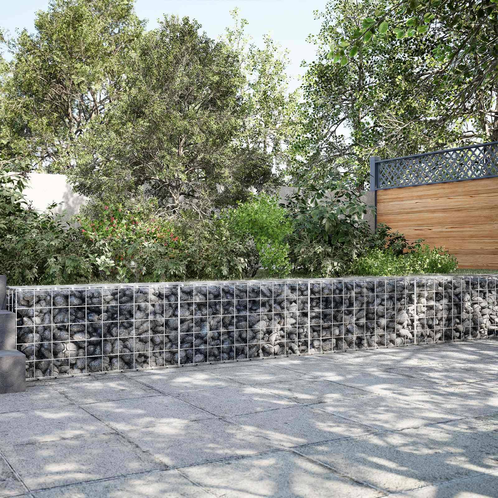 vidaXL Gabion med 5 mm Tråd og 10x10 cm Net 1150x10x50 cm