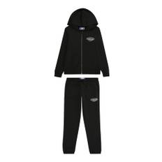 Jack & Jones Junior Träningsoverall 'JJMAKOTO' svart / vit