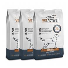 3 x 5 kg PLATINUM Vetactive Senior Hundefoder