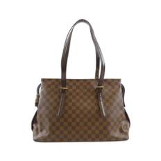 Louis Vuitton Vintage, Pre-owned, unisex, Gul, ONE SIZE, Uld, Pre-owned canvas tasker