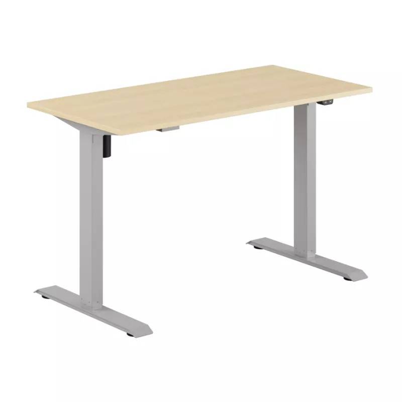 Up & Down Easy skrivbord höj/sänkbart 1 motor - flera storlekar/färgval (160x70 cm, Silvergrå, Björklaminat)