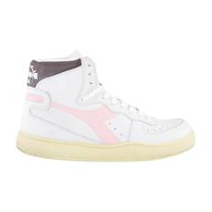Diadora, Skor, Dam, 37 EU, Begagnade Vita/Rosa Basket Sneakers