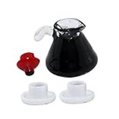 Toyvian 1 Set Mini Kaffekanna Mini Kaffekopp Mini Panna Kaffekanna Prydnad Dockhus Köksrekvisita Liten Kaffekanna Kaffekanna Modell Mini Espresso Kaffekanna Låtsas Köksutrustning