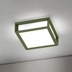 ORION Udendørslampe Henry, grøn, trykstøbt aluminium, E27, IP44 dæmpbar, Grøn, Aluminium, Moderne
