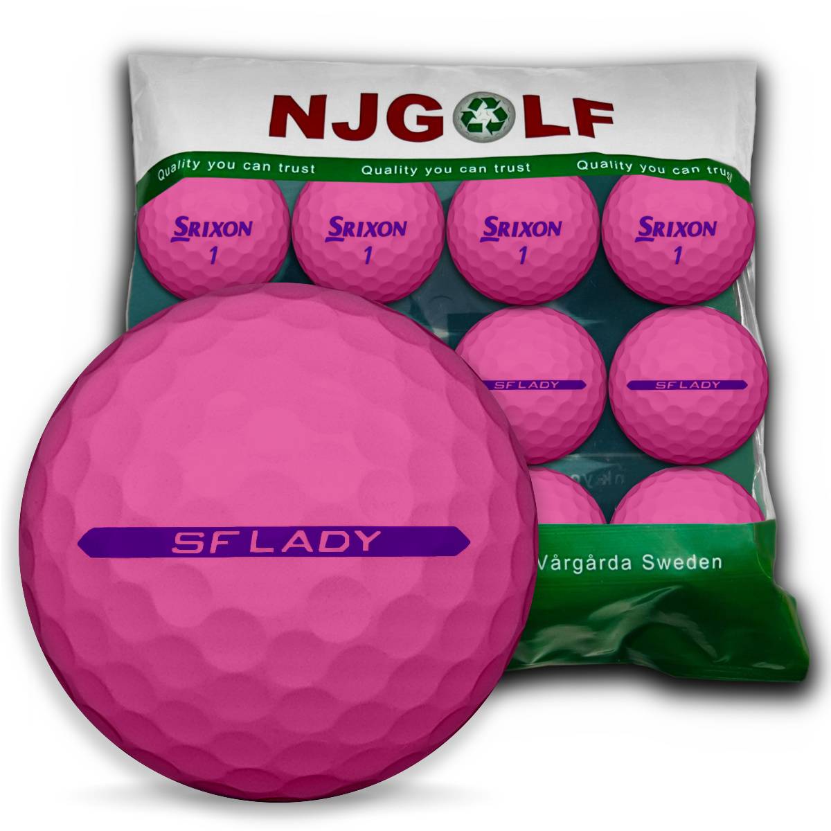 Srixon Soft Feel Lady Lyserød