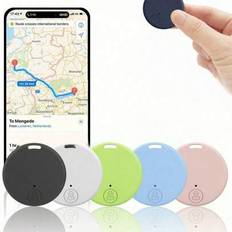 1/5 st GPS-spårare och nyckelfinnare för iOS/Android, bärbar anti-förlorad tagg för bagage/borttappade föremål, husdjur, katter, hundar, plånböcker, n - Multifärgad (2 st svarta,2 st vita,5 st svarta,5 st vit,2 st svart + vit)