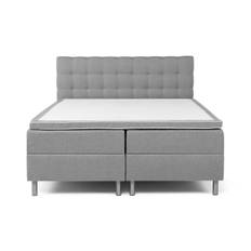 Cloud47 Montana Dubbelsäng med förvaring 160x200 cm - Ljusgrå Komplett sängpaket Grå
