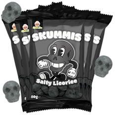 5st - Skummis Salty Licorice 80g