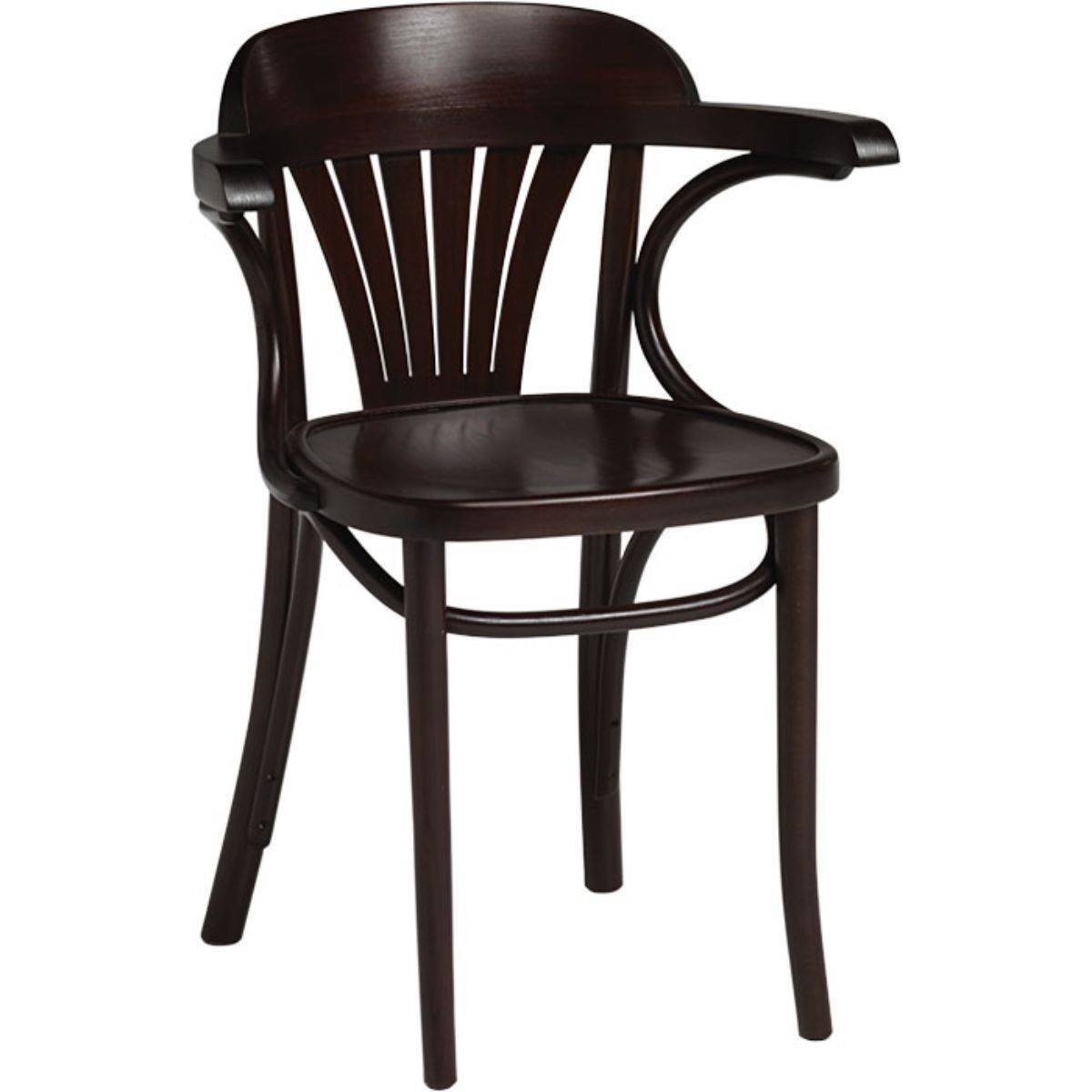 CLASSIC Stol med armlæn - Wenge.