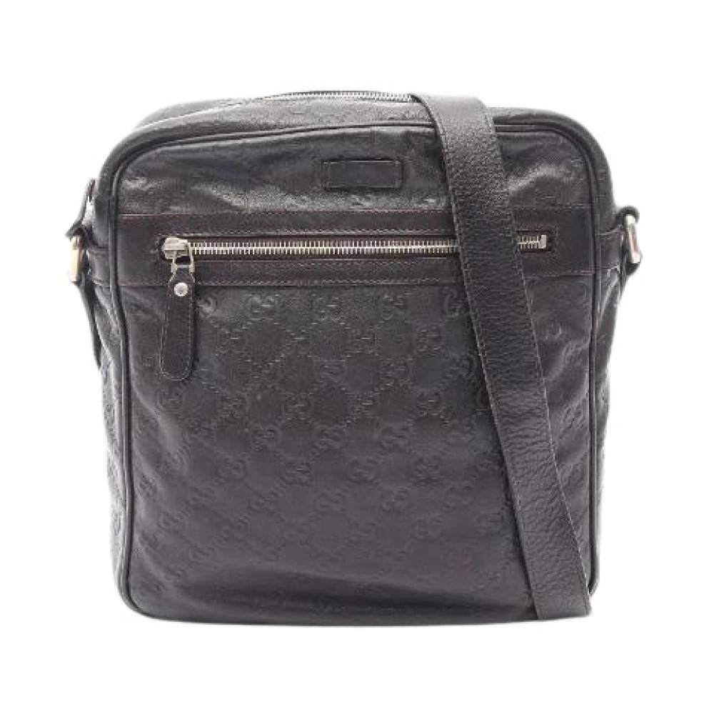 Gucci Vintage Pre-owned Guccissima Læder Skuldertaske - Vintage - Dame - Brun - ONE SIZE - Uld