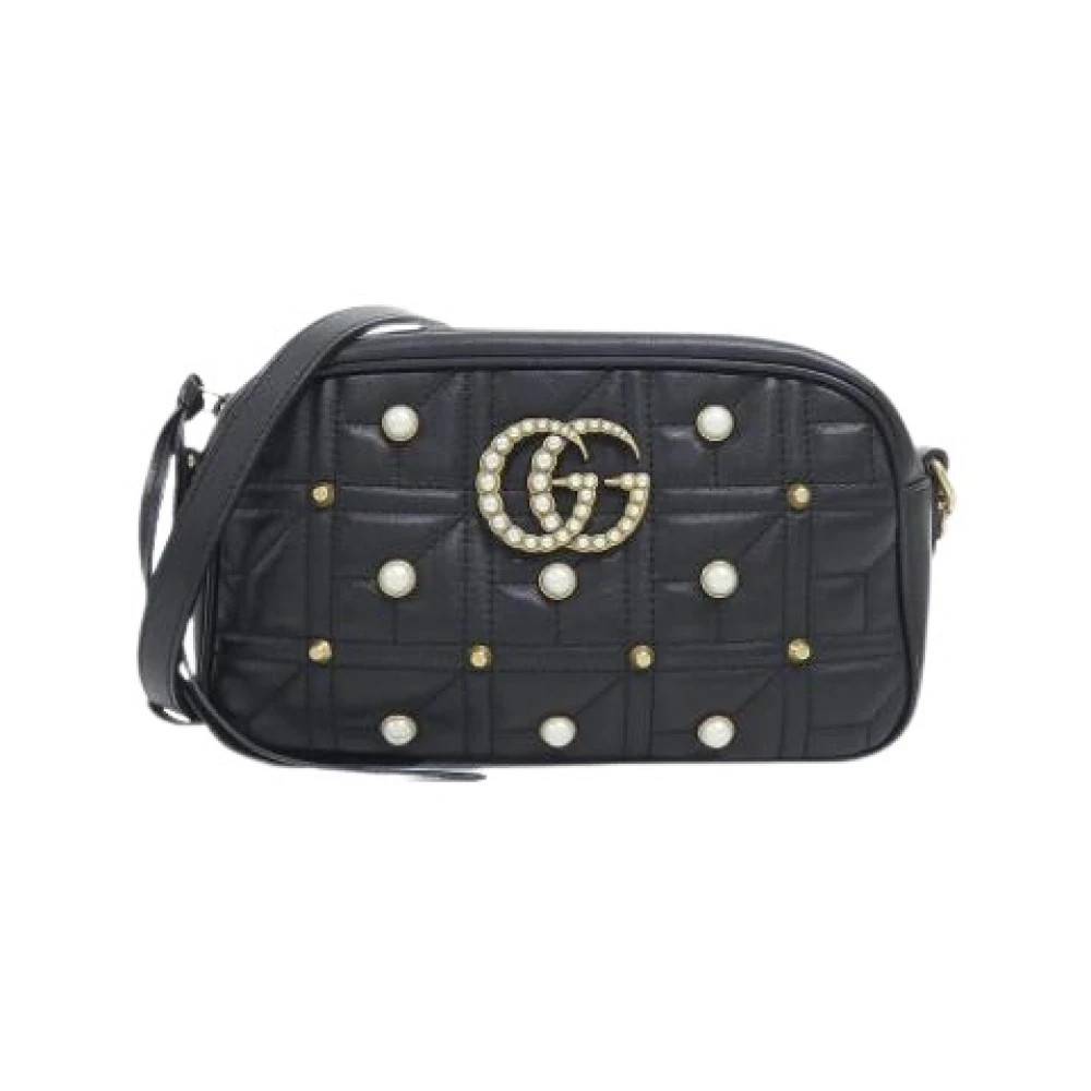 Gucci Vintage Pre-owned Vintage Skuldertaske - Vintage - Dame - Sort - ONE SIZE - Uld