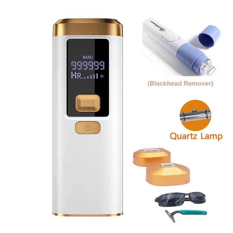 Flash Laser Epilator för Kvinnor IPL Hårborttagning LED Permanent Utbytbar Lampkåpa Bikinitrimmer för Män Fri Frakt