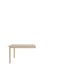 Muuto Linear System End Module bord Oak veener-Oak 142x120 cm - Beige