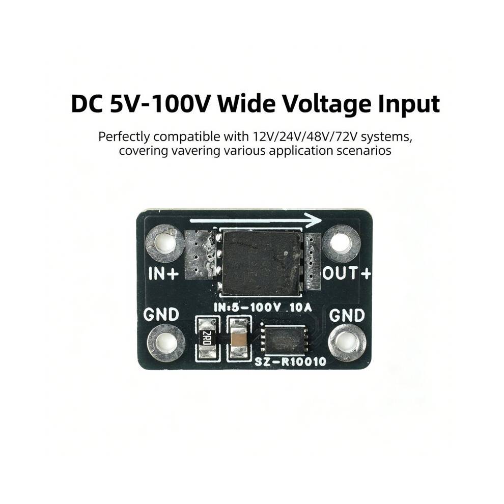 DC5-100V Wide Voltage Ideal Diode Module 25A/30A High Current Solar Anti-Backflow Protection Board 25A