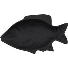 House Doctor Fish Wall Art 16,5x30 cm, Sort