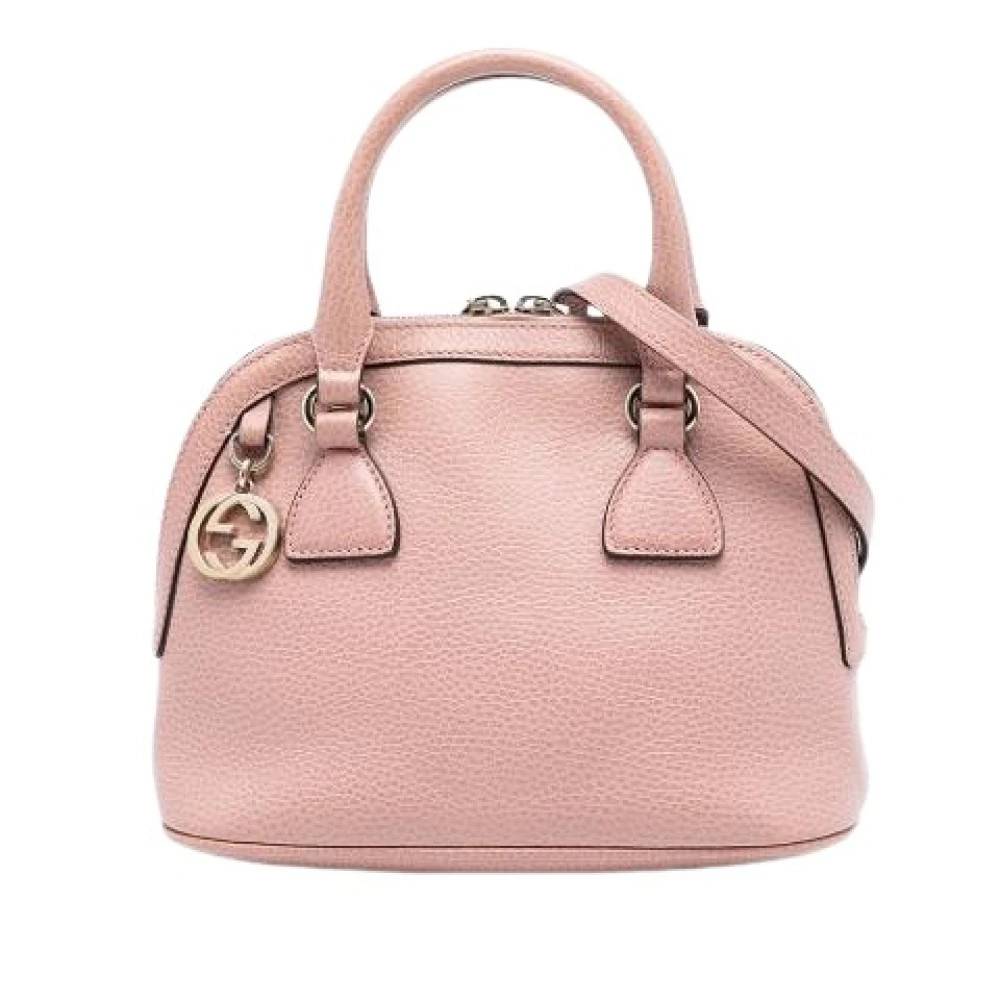 Gucci Vintage Pre-owned The Dome Håndtaske - Vintage - Dame - Lyserød - ONE SIZE - Uld