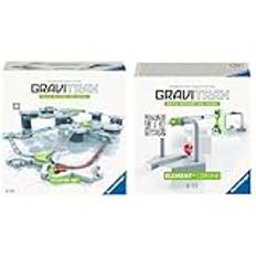 Ravensburger GraviTrax Starter-Set 22410 - GraviTrax Starterset für Deine Kugelbahn & GraviTrax Element Zipline 27472 - GraviTrax Erweiterung für Deine Kugelbahn