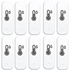 DAZZLEEX 10Pcs för TUYA ZIGBEE Intelligent Bluetooth Temperature and Humidity Detector Home Indoor Wireless Temperature and Humidity Sensor