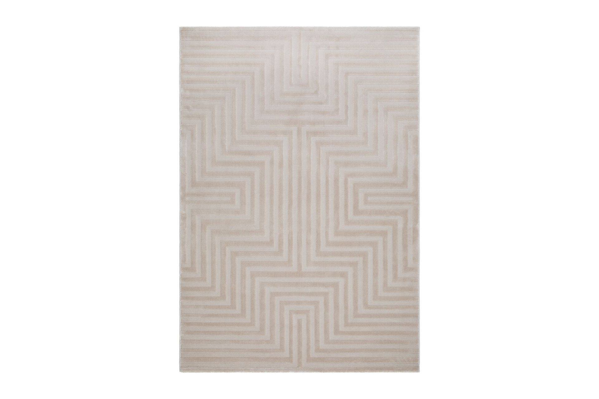 KM Home Ritz Wiltonmatta 160x230 cm Rektangulär - Linne Friezematta Beige