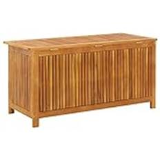 Tidyard trädgård förvaringsbox utomhus förvaringsbehållare trä förvaringsbox kudde låda trädgård förvaring möbler för trädgård, balkong 113 x 50 x 58 cm massivt akaciaträ
