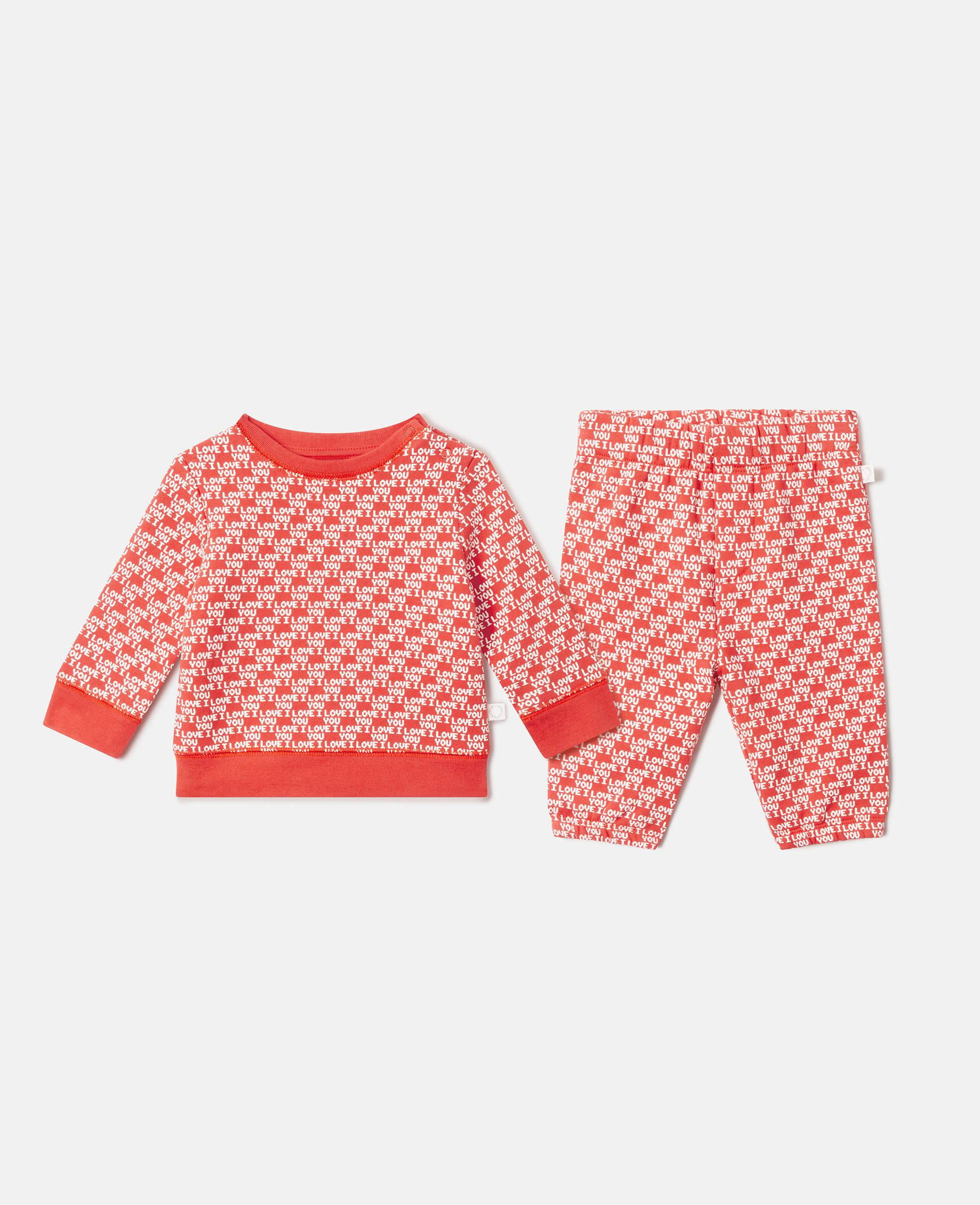 Stella McCartney - I Love You Print Sweatsuit, , Size: 9M