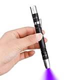 LED light blacklight flashlights 2 in 1 Flashlight Penlight pen clip Torch Blacklight Detector for 3 AAA Batteries