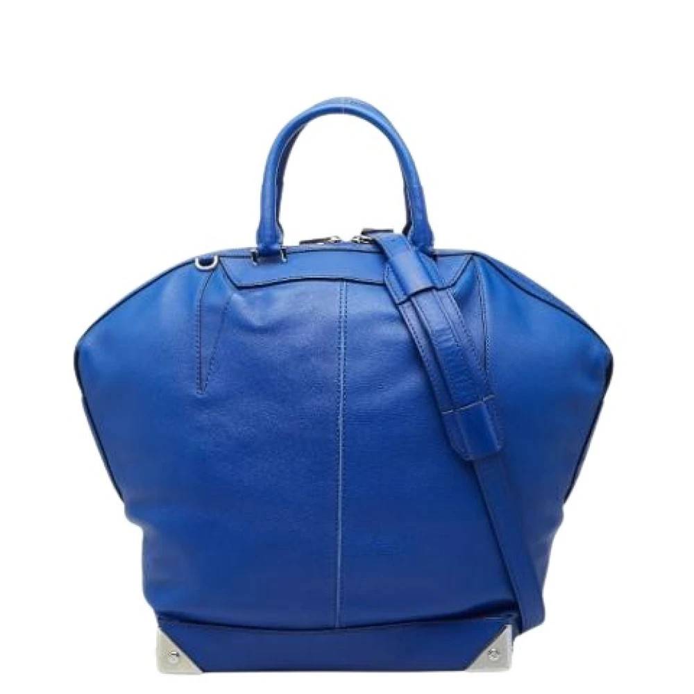 Alexander Wang Pre-owned Pre-owned Skuldertaske - Vintage - Dame - Blå - ONE SIZE - Uld