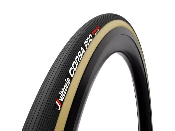 Vittoria Corsa Pro G2 road tubular tubdäck 700X23 (28x23C) - Brun,Sort
