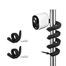 HOLACA Flexibelt vridfäste för Arlo Pro 4 Pro 3 Pro 2 EufyCam 2C EufyCam 1 och 2 Arlo Ultra 4K Ultra 2 Arlo Baby Monitor und Arlo Go inomhuskamera (svart 2-pack)