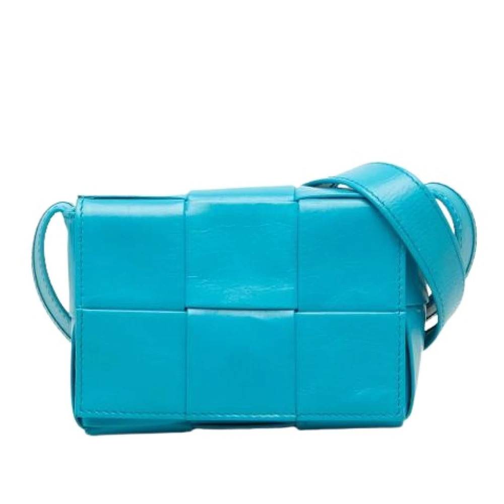 Bottega Veneta Vintage Pre-owned Candy Cassette Skuldertaske - Vintage - Dame - Blå - ONE SIZE - Uld