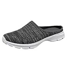 Ventilerande snörskor för kvinnor, platta fritidsskor, unisex, lätta arbetsskor, sportiga, ventilerande arbetsskor, ovanliga skor damstövlar, GRÅ, 37 EU