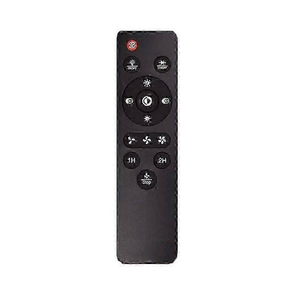 5-delad takfläkt med dimning och missfärgningsbeständighet, responsiv fjärrkontroll och funktionsknappar