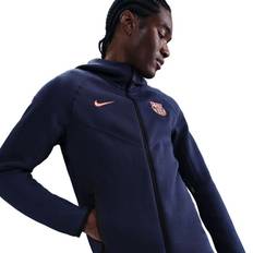 Barcelona Luvtröja NSW Tech Fleece FZ Vindjacka 3rd - Navy/Orange - Nike - ['Blå'] (X-Large)